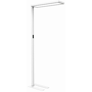 4002390091411 - LED-Stehlampe MAULsenja 87 W 15150 lm 2700-5700 K direktes indirektes Licht dimmbar Bewegungs- Lichtsensor H 1960 mm Aluminium weiß