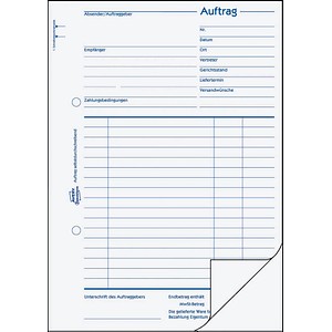 4004182007563 - Auftragsformular din A5 60g m² nicht selbstdurchschreibend 1 Durchschlag handschriftlich weiß 2 x 50 Bl - Avery Zweckform 4004182007563 - Auftragsformular din A5 60g m² nicht selbstdurchschreibend 1 Durchschlag handschriftlich weiß 2 x 50 Bl - Avery Zweckform
