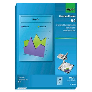 SIGEL InkJetfolien glatt A4 50 St. SIGEL InkJetfolien glatt A4 50 St.
