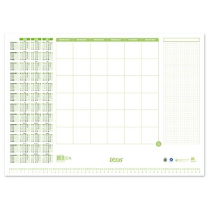 9002244831977 - 0 Schreibtischunterlage Schreibunterlage 30Blatt Papier weiß grün