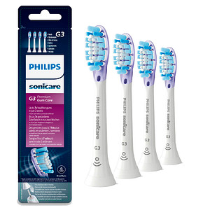 4 PHILIPS HX9054/17 G3 Premium Gum Care Zahnbürstenaufsätze