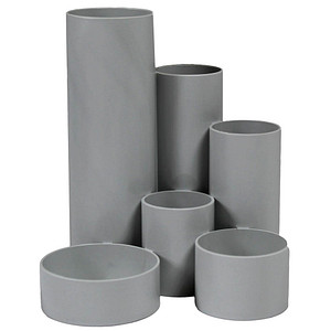 4009793837769 - Stiftehalter Schreibtisch-Boy grigio (hellgrau) Polystyrol 6 Fächer 129 x 139 x 147 cm 4009793837769 M&M
