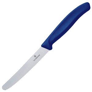 7611160004079 - VICTORINOX Frühstücksmesser Swiss Classic silber blau glatt Klinge 110 cm 7611160004079 - VICTORINOX Frühstücksmesser Swiss Classic silber blau glatt Klinge 110 cm