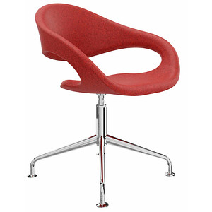 4260761571386 - Besucherstuhl Elan 4260761571386 rot Stoff
