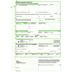 4002871705103 - Vordruck Mahnbescheid A4 für maschinelle Bearbeitung VE=10 Stück 4002871705103 - Vordruck Mahnbescheid A4 für maschinelle Bearbeitung VE=10 Stück