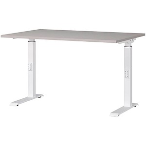 4005949791060 - Schreibtisch DOWNEY 7910-617 manuell höhenverstellbar 68-91cm (H) 120cmx80cm (BxT) rechteckig kaschmir Weiß 4005949791060 4005949791060 - Schreibtisch DOWNEY 7910-617 manuell höhenverstellbar 68-91cm (H) 120cmx80cm (BxT) rechteckig kaschmir Weiß 4005949791060