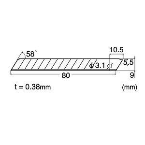 4904011026126 - Ersatzklingen für Profi-Cuttermesser Klingenbreite 9 mm ve 100 Stück