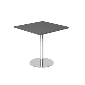 Hammerbacher Besprechungstisch STF, 74,5cm (H), 80x80cm (BxT), quadratisch, graphit / chrom 4032062322956 Hammerbacher