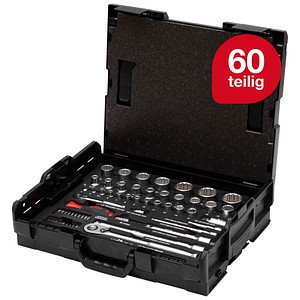 4010995446857 - WIHA 44685 - Steckschlüsselsatz L-BOXX 1 2 Bit-Set 60-teilig