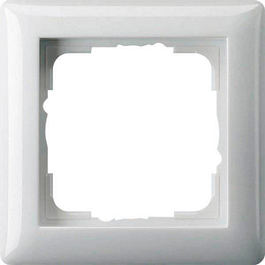GIRA  1-fach Steckdosenrahmen weiß 8,1 x 8,1 cm
