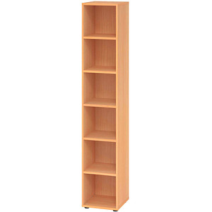 4032062324806 - eurokraft pro Regal HxB 2154 x 400 mm 5 Fachböden Buche-Dekor