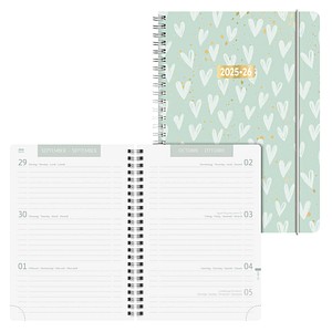 4061947139488 - Schülerkalender Hearts Juli 2025 - Dezember 2026 hellgrün 4061947139488 - Schülerkalender Hearts Juli 2025 - Dezember 2026 hellgrün
