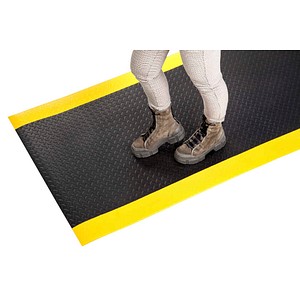 4250842950223 - Anti-Ermüdungsmatte Soft Plus schwarz gelb 600 x 3000 cm