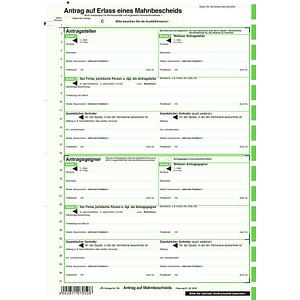 10 RNK-Verlag Mahnbescheide für maschinelle Bearbeitung Formulare 705/10