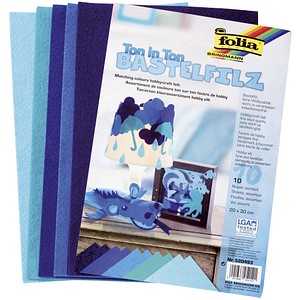 4001868052121 - 520493  10Bl Filz Ton in Ton 20x30cm blau 4001868052121 10 Bogen