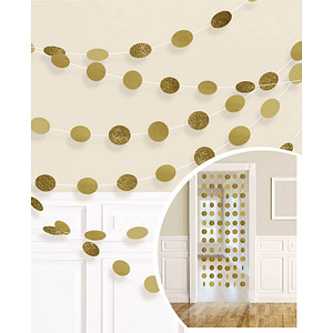 0013051683399 - Hängegirlanden Glitzer gold 0013051683399 6 Stück 0013051683399 - Hängegirlanden Glitzer gold 0013051683399 6 Stück