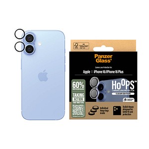 5715685003028 - 0 PanzerGlass® Hoops™ Transparent Kameraschutz für iPhone 16 & iPhone 16 Plus