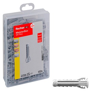 4006209416488 - fischer Meister-Box - SX Plus 41648 Spreizdübel-Sortiment Ø 6 8 10 mm 30 40 50 mm 132 Stück 4006209416488 - fischer Meister-Box - SX Plus 41648 Spreizdübel-Sortiment Ø 6 8 10 mm 30 40 50 mm 132 Stück