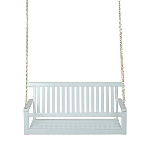 Garden Pleasure Hängebank AUGUSTA 985236 weiß Holz 130,0 cm