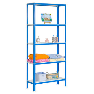 8435104940211 - Schwerlastregal SIMONHOME CLICK COLOR MINI 5 8435104940211 blau weiß 800 x 400 x 1800 cm 8435104940211 Simonrack