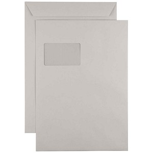 0726529059526 - Versandtaschen DIN C4 mit Fenster grau 250 St