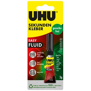 UHU Sekundenkleber 46130 EASY FlUID, 3g, permanent 4026700461305 UHU 3 Gramm