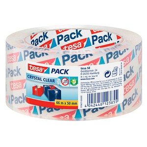 4042448123855 - tesa Verpackungsklebeband tesapack Crystal Clear Transparent 50 mm (B) x 66 m (L) PP (Polypropylen) 4042448123855 - tesa Verpackungsklebeband tesapack Crystal Clear Transparent 50 mm (B) x 66 m (L) PP (Polypropylen)