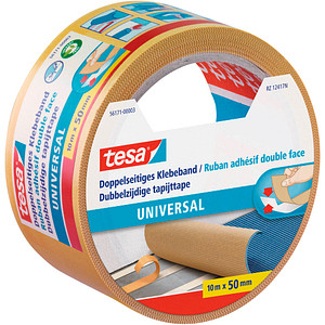 4042448388681 - Universal 56171-00003-11 Doppelseitiges Klebeband Weiß (l x b) 10 m x 50 mm 1 St - Tesa