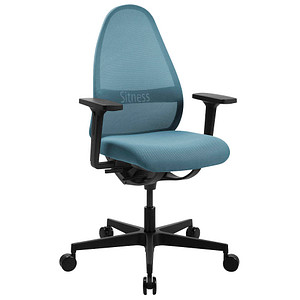 4014296260167 - Bürostuhl Soft Sitness Art blau   schwarz mit Armlehnen bis 110kg 4014296260167 Topstar