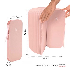 3660141968743 - Paperflow faltbarer Sitzhocker Wabenkarton Sitzkissen aus Kunstleder Ø 300 mm x H 420 mm bis 300 kg rosé 3660141968743 - Paperflow faltbarer Sitzhocker Wabenkarton Sitzkissen aus Kunstleder Ø 300 mm x H 420 mm bis 300 kg rosé