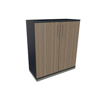 4260649682265 - fm Aktenschrank Oldenburg 4260649682265 lavagrau eiche 2 Fachböden 1000 x 442 x 1133 cm