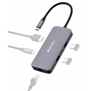 0023942321507 - CMH 05 - Hub - 1 x HDMI + 1 x USB-C (Spannungsversorgung) + 2 x USB-A 32 Gen 1 + 1 x 1 Gigabit Ethernet - Desktop