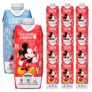 4001716771211 - Mickey & Minnie Apfel-Traube-Kirsche Fruchtsaftgetränk 12 x 033 l