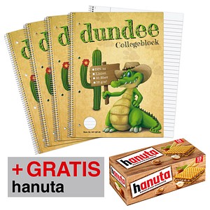Aktion 5 Dundee Collegeblocke Din A4 Liniert Gratis Hanuta 10