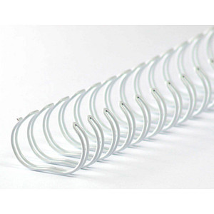 4250504511106 - 50 Drahtbinderücken weiß für 120 Blatt 4250504511106 50 Stück 4250504511106 - 50 Drahtbinderücken weiß für 120 Blatt 4250504511106 50 Stück