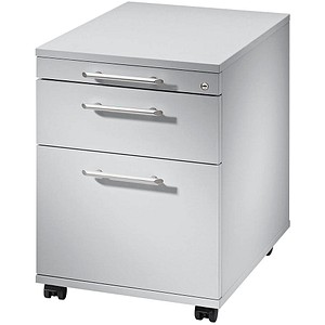 4032062120484 - PRO SIGNA AC20 RE - Rollcontainer Grau Holz mit Hängeregistratur Relinggriff Kunststoff