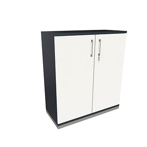 4260649682029 - fm Aktenschrank Oldenburg 4260649682029 lavagrau weiß 2 Fachböden 1000 x 442 x 1133 cm