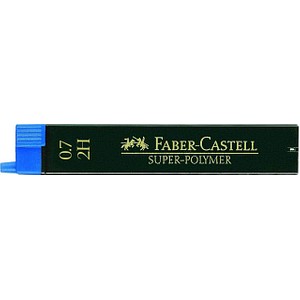 4005401207122 - FABER-CASTELL SUPER-POLYMER Feinminen-Bleistiftminen schwarz 2H 07 mm 12 St 4005401207122 - FABER-CASTELL SUPER-POLYMER Feinminen-Bleistiftminen schwarz 2H 07 mm 12 St
