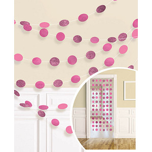 0013051685843 - Hängegirlanden Glitzer pink 0013051685843 6 Stück 0013051685843 - Hängegirlanden Glitzer pink 0013051685843 6 Stück