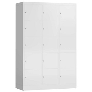 4061815858305 - Schließfachschrank ClassiX signalweiß X-523537 15 Schließfächer 1185 x 500 x 1800 cm 4061815858305 LÜLLMANN 4061815858305 - Schließfachschrank ClassiX signalweiß X-523537 15 Schließfächer 1185 x 500 x 1800 cm 4061815858305 LÜLLMANN