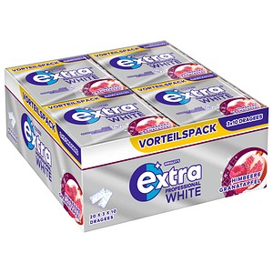 4009900544122 - PROFESSIONAL WHITE HIMBEERE GRANATAPFEL Kaugummis 20 Packs à 3x 10 Stück