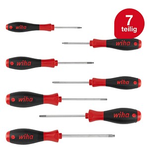 4010995012991 - Schraubendreher Set SoftFinish® (01299) 7 tlg i Schraubenzieher Satz für Alltag Handwerk Industrie i Schraubwerkzeug torx - Wiha
