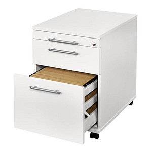 4032062120767 - Rollcontainer Solid VAC20 W W RE Holz weiß 1 normale Schublade mit extra Hängeregisterauszug mit extra Utensilienauszug ab 4 4032062120767 - Rollcontainer Solid VAC20 W W RE Holz weiß 1 normale Schublade mit extra Hängeregisterauszug mit extra Utensilienauszug ab 4