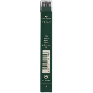 4005401271062 - FABER-CASTELL TK 9071 Fallminen-Bleistiftminen tiefschwarz 6B 315 mm 10 St 4005401271062 - FABER-CASTELL TK 9071 Fallminen-Bleistiftminen tiefschwarz 6B 315 mm 10 St