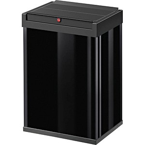 4007126001528 - Hailo Big-Box Swing L Großraummüllbox 35 Liter Mülleimer mit selbstschließendem Schwingdeckel Farbe schwarz