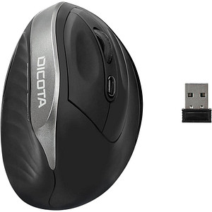7640186417464 - RELAX Ergonomische Maus Kabellos Optisch Schwarz 5 Tasten 800 dpi 1200 dpi 1600 dpi Ergonomisch 7640186417464 - RELAX Ergonomische Maus Kabellos Optisch Schwarz 5 Tasten 800 dpi 1200 dpi 1600 dpi Ergonomisch