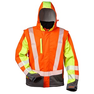 4025888259315 - unisex Warnjacke ATANAS orange gelb Größe 4XL