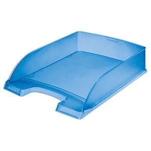 4002432398690 - Briefablage Plus 5227-00-34 A4   C4 blau-transparent Kunststoff stapelbar 4002432398690 Leitz