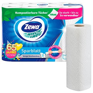 7322542552186 - Küchenrollen WISCH&WEG Sparblatt 2-lagig 8 Rollen