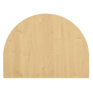 Hammerbacher Tischplatte VKA, 60x80cm (BxT), Halbkreis (rund), ahorn, 25mm 4032062006627 Hammerbacher
